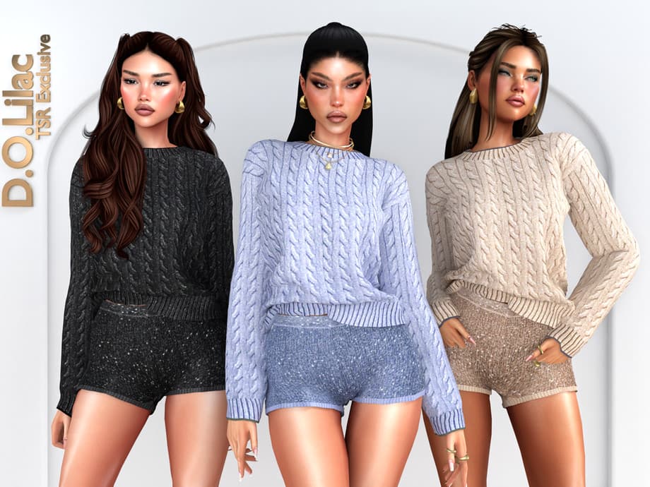 Скриншот мода Сет одежды Cozy Luxe Set